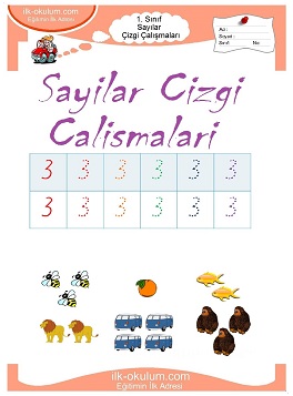 Çocuklar İçin Çizgi Çalışma Sayfaları 